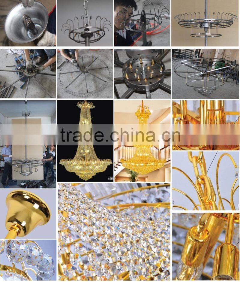 China Supplier Cheap crystal led remote control chandelier for home lighting