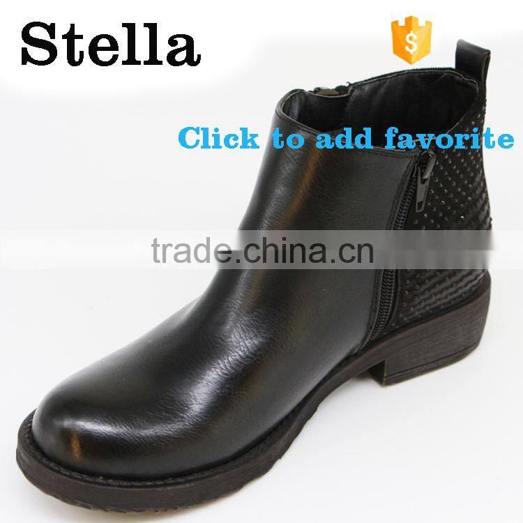 young lady fashion ankle boots women leather boots
