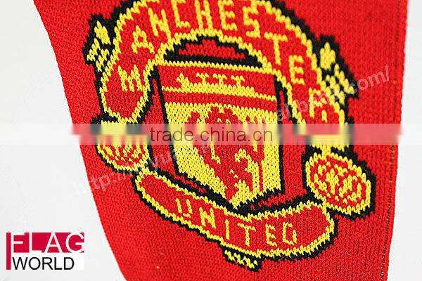 design customized embroidery football fans scarf