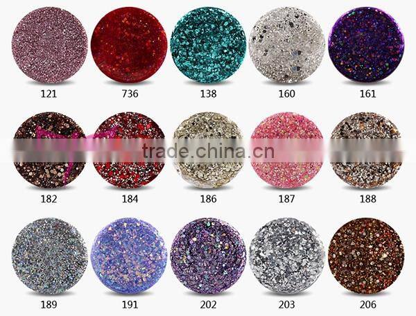 Beautiful colors soak off uv gel for nail art