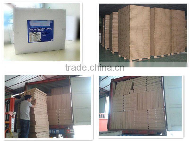 Euro-design rainbow series outdoor polycarbonate aluminum awning support