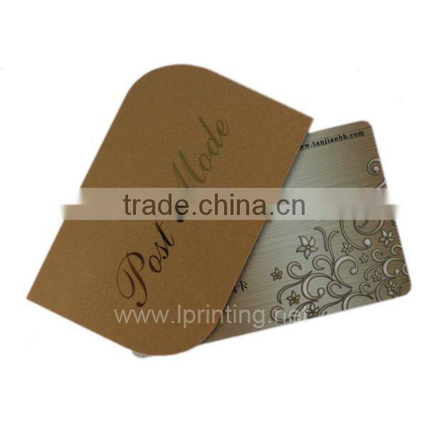 die cut business card