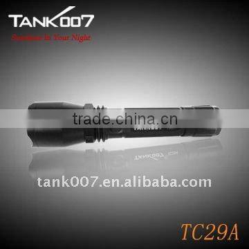 Rechargeable high power Aluminum flashlight TANK007 TC29A