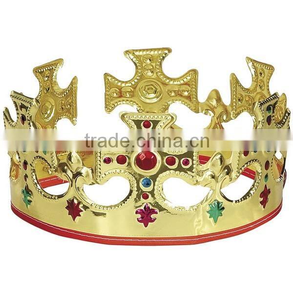 Gold Glitter plastic Tiara Hair Headband Princess Crown Women Girl Gift