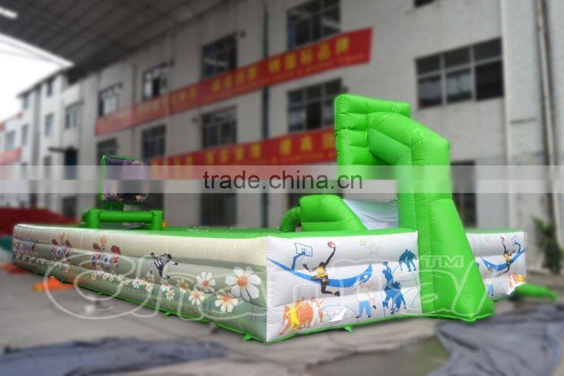 Alibaba wholesale Basketball court/inflatable Bottomless ground/giant inflatable sports games