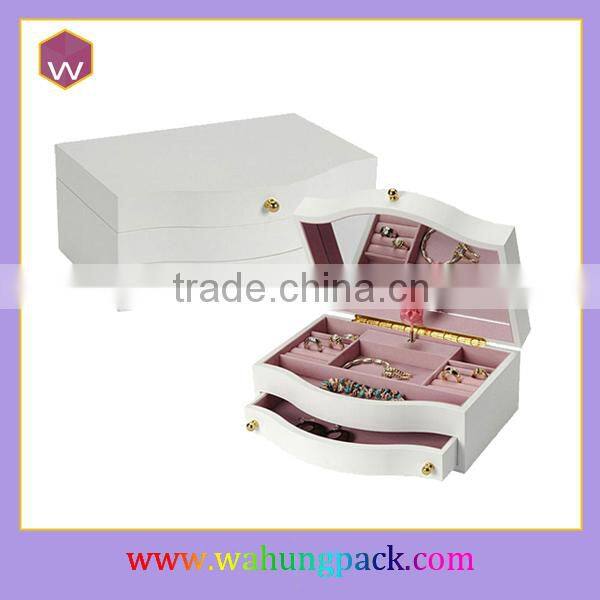 wood storage cosmetic box with custom music,accept cosmet storag box