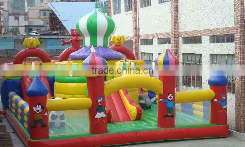 2016 hot interactive inflatable obstacle course jumpers/ giant inflatable playground