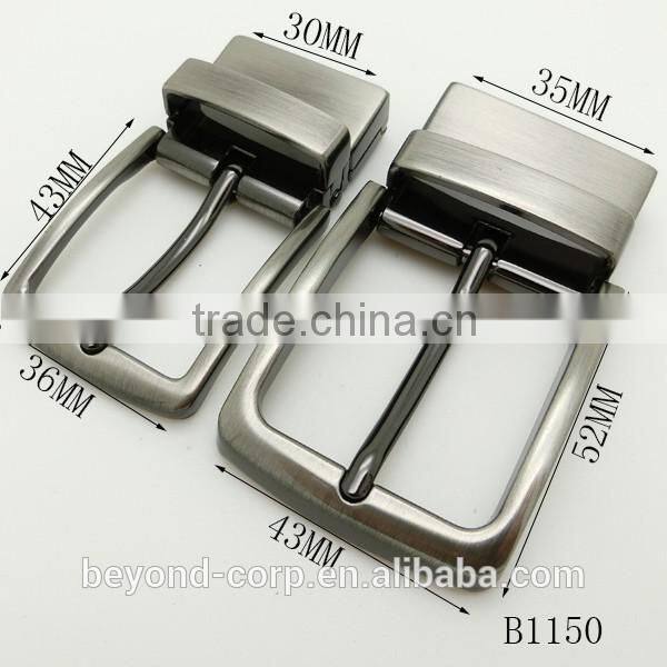 metal turning belt buckle changeable pin buckle brother buckles