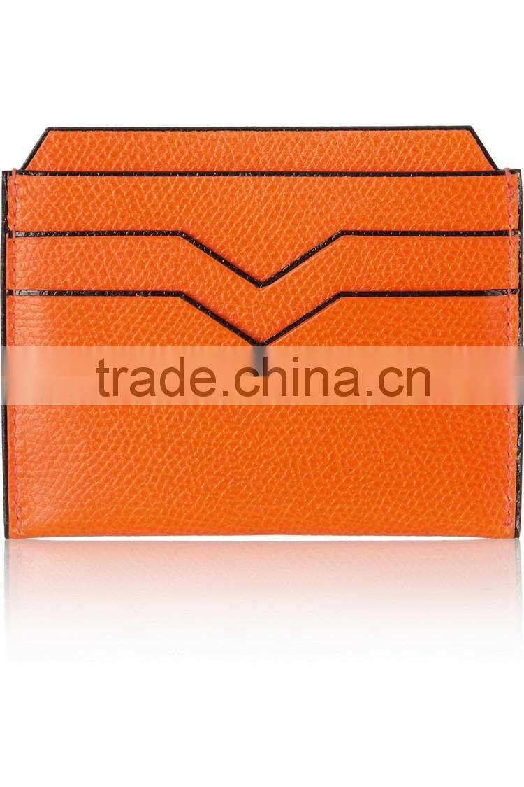 Top grain leather in high quality standard leather card holder for business