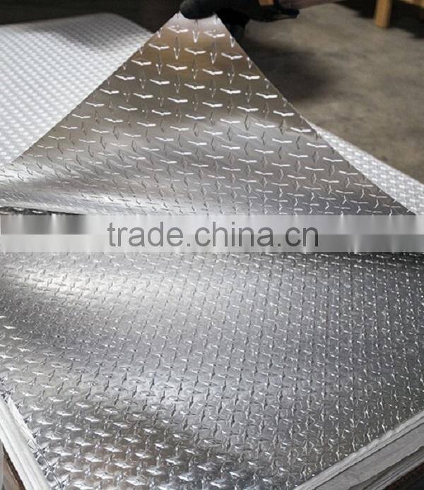 Skid proof stucco embossed aluminum sheet 3003 h112 aluminium tread sheet