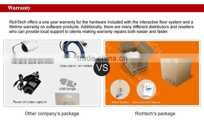 HOT SALE! Richtech unlimited interactive floor solution for events and exhibition