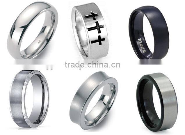 popular style China factory 8mm Flat titanium rings blanks
