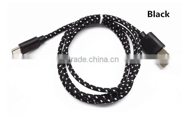 2015 new model braided usb micro cable