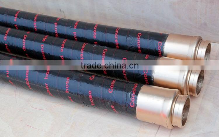 concrete pump truck parts 4 layers steel wires concrete pump rubber hose