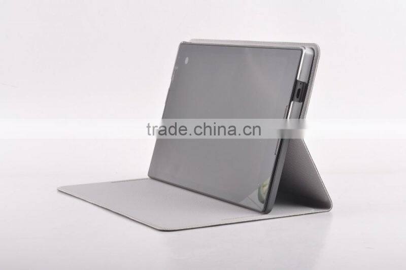 New Arrival Flip PU Leather Cover Full Body Protect Stand Tablet Case for Lenovo S5-80
