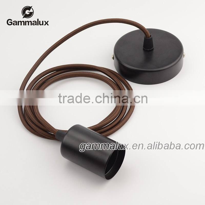 Pendant Lamp Cord Set with Ceiling Rose Modern Edison Bare Bulb Cord Set