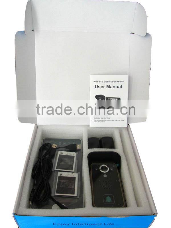 Night Vision Apartment Building Wireless Security System Monitor and Camera