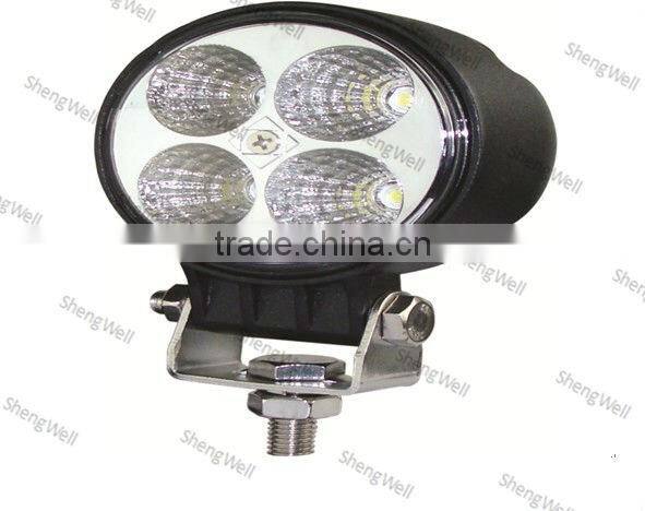 12W 9-32v IP67 Epistar led work light ShengWell auto factory 12month warranty car led work light offroad car led work light
