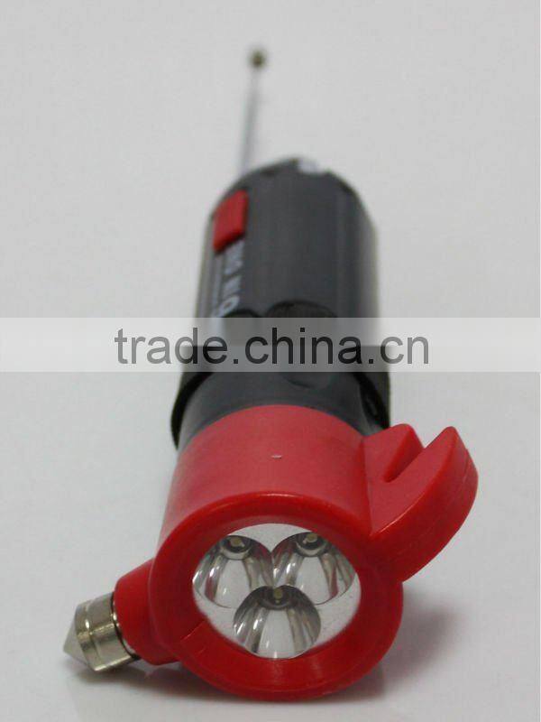 6 in 1 Screwdriver with Light, hammer, belt cutter