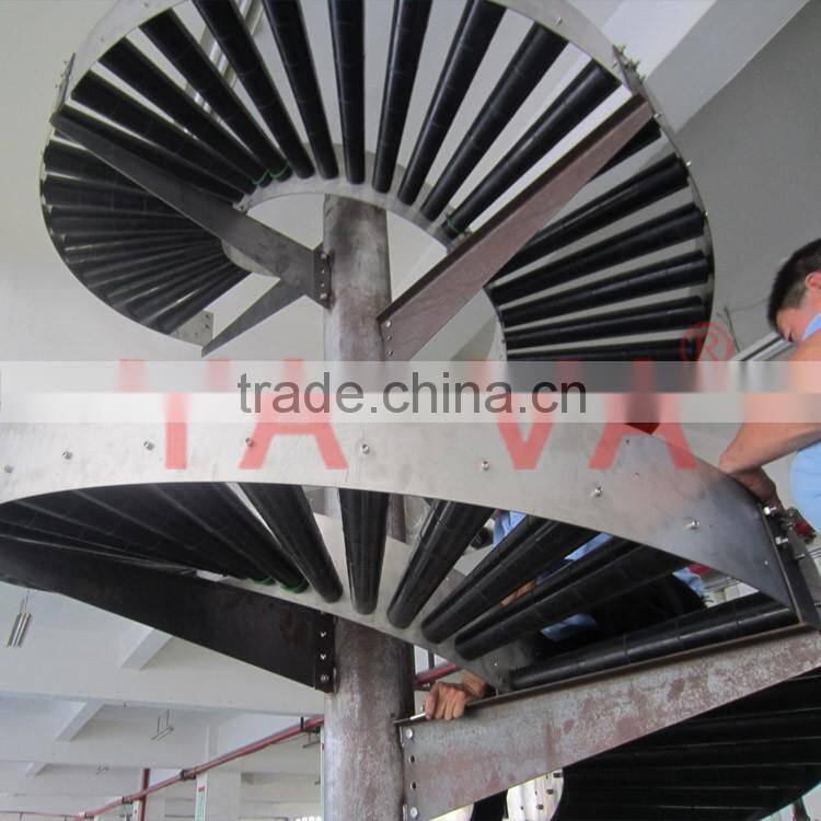 Stainless Steel Free Roller Spiral Vertical Conveyor