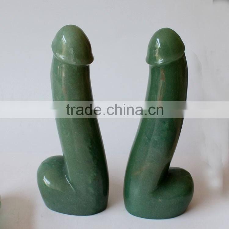 good quality lifelike masturbation natural aventurine quartz dildo for women huge dildo