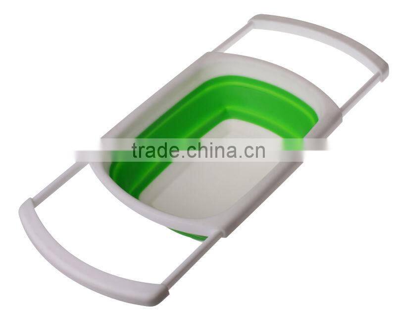 kitchen folding plastic colander plastic sink colander