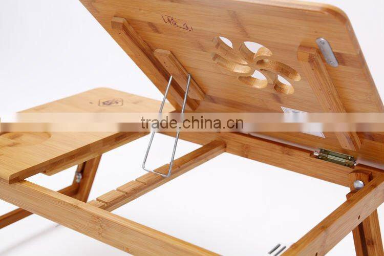 Bamboo bed table, notebook table, bed tray, camping table,sofa table,study table, study desk