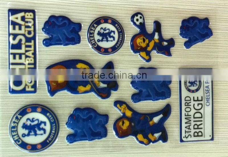new product football design fashion kids pvc sponge sticker