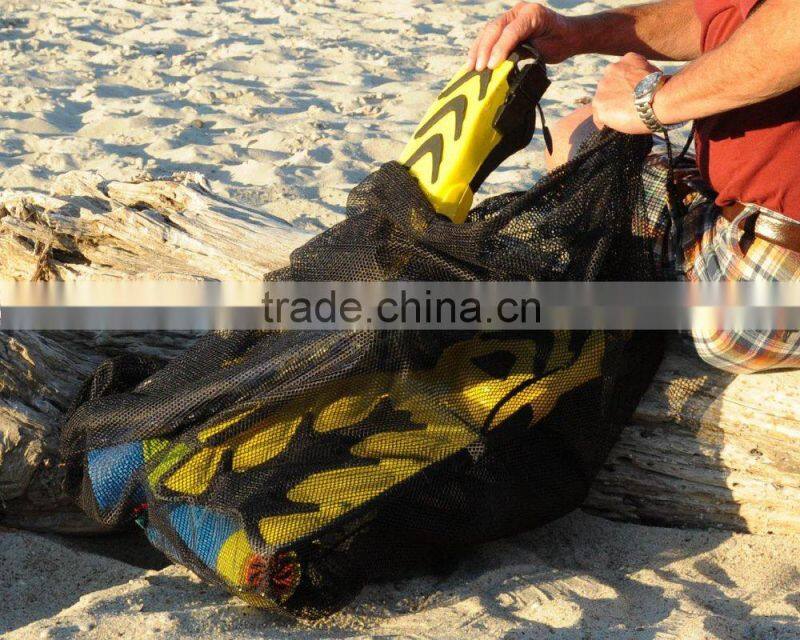 Mesh Ball Bag With Shoulder Strap. 30 x 40 Inches with Drawstring Closure