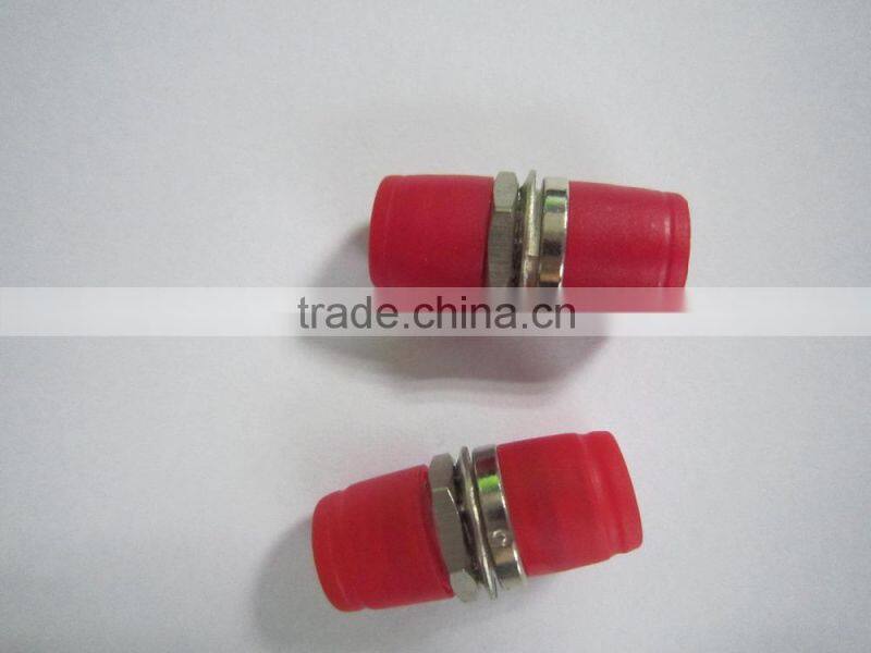 Square/Round FC PC Simplex Multimode Red Color Fiber Optic adaptor