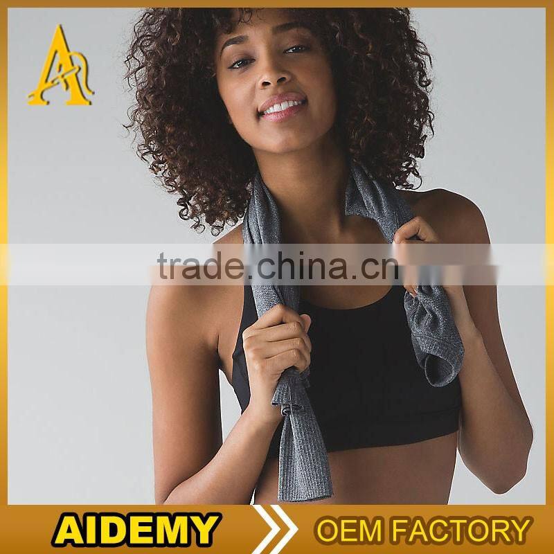 sexy women fitness polyester gym yoga wear sport bra tops