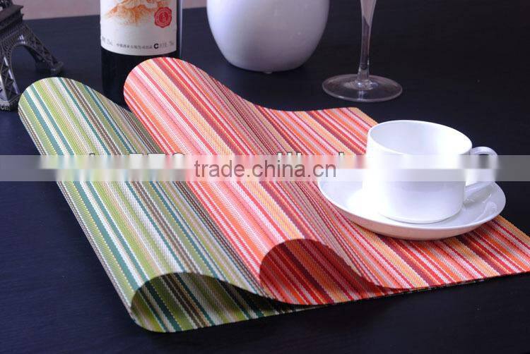 2014 Newest Eco-Friendly PVC Fashuion straw placemat