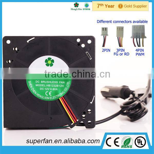 OEM/ODM 120*120*32mm fan blower PBT Xfan120 waterproof high cfm 12v dc fan