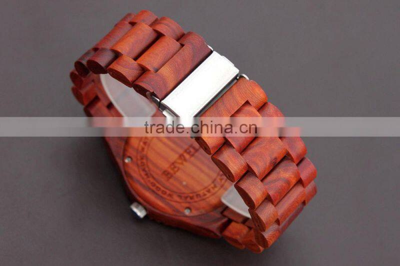 2014 New fashion gifts handmade wood watch for ladies Vintage wood watch with quartz movement in large stock