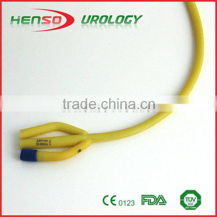 Three way (3 way) Standard Latex Foley Catheter