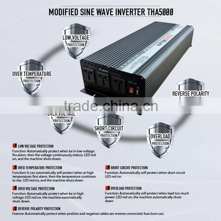 12v/24v dc/ac power inverter 5000w 230v 5kw