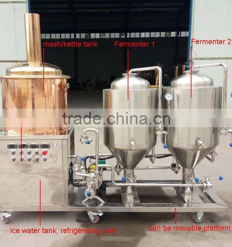50L small brewery equipment home conical fermentation tanks