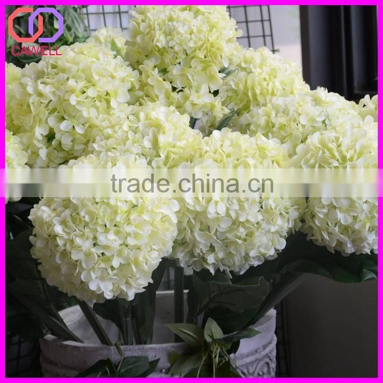 real touch ivory artificial silk hydrangea flowers