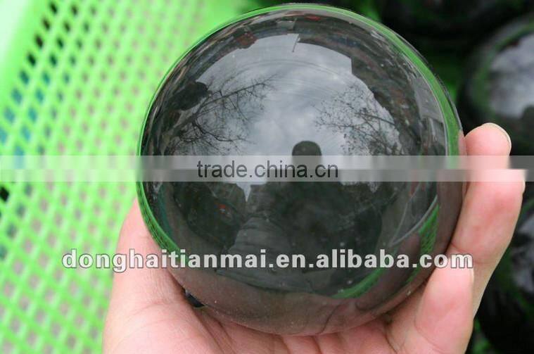 Wholesale Hot sale Rare Natural Black Clear Quartz Sphere obsidian Crystal Ball