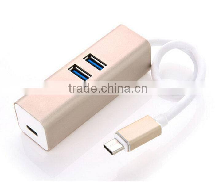 Type C USB 3.1 Charge HUB & 2 Ports USB 3.0 Highspeed Date Transfer For Macbook