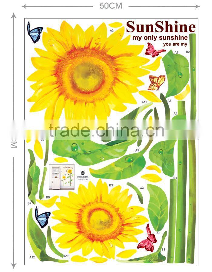 Sunflower Bathroom Wall Tile Stickers