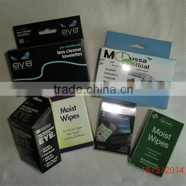 Lens Cleaner-Quick Drying Pre-moistened Wipe Pocket pack