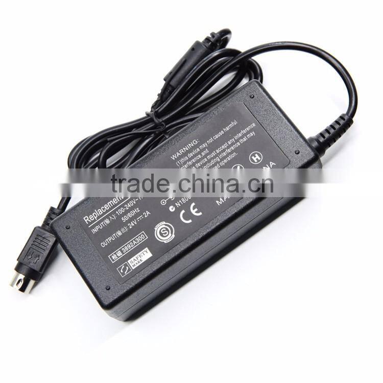 Pulg In Connection and Printer Usage 3 Pin 2A 24V Power AC Adapter For Epson