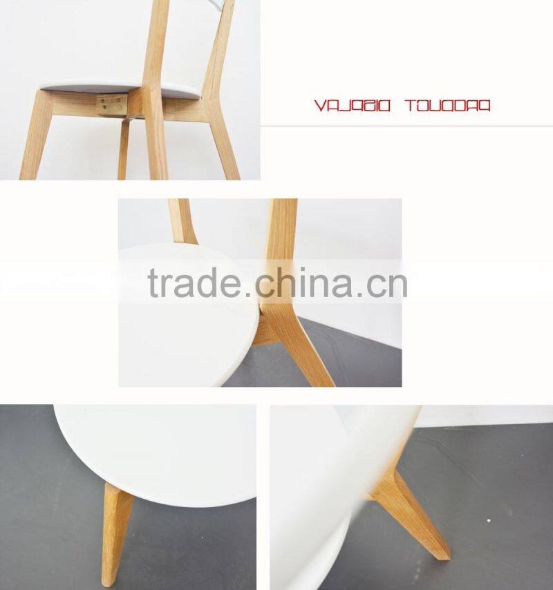 Good Quality White Solid Wood Dining Chair