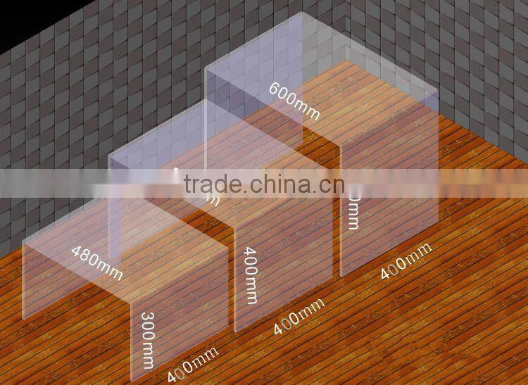 2015 handmade clear acrylic occasional tables