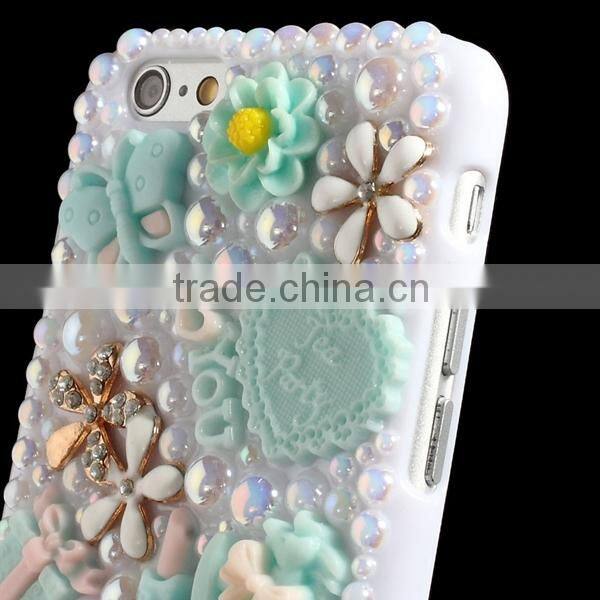 High quality 3D Rhinestone case, manufacture for apple iphone 6 case