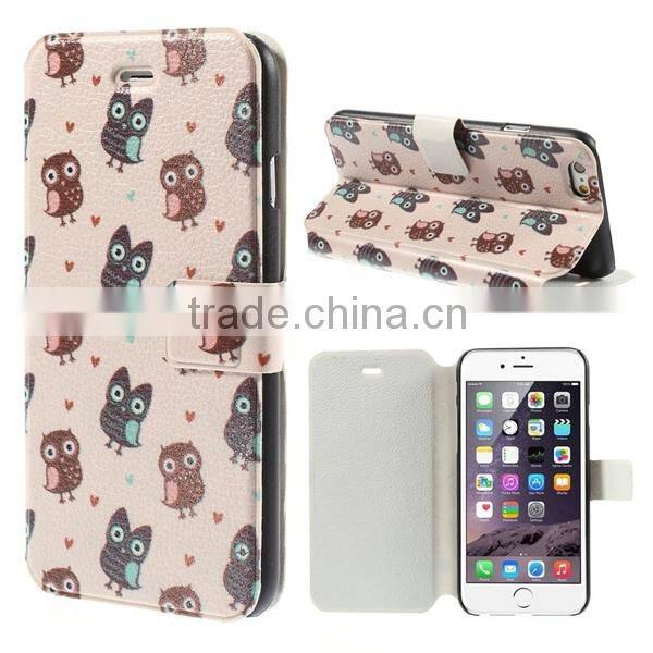 new arrival leather case for iphone6 Wallet Card Holder PU Leather Flip Case Cover For iPhone 6