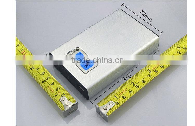 2015 Best selling aluminium allo mobile power bank 20000mah with led indicator screen