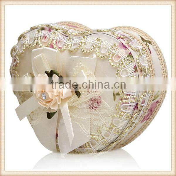 Home decorative Fabric covered makeup cosmetic box for jewelry