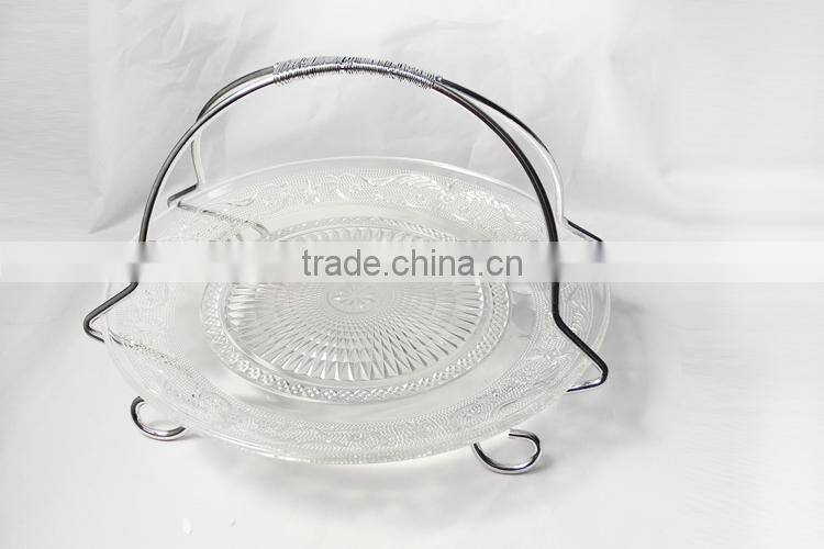 clear glass plate rack set